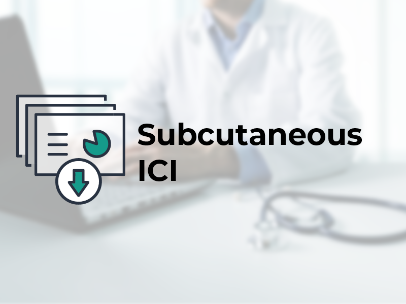 Subcutaneous ICI