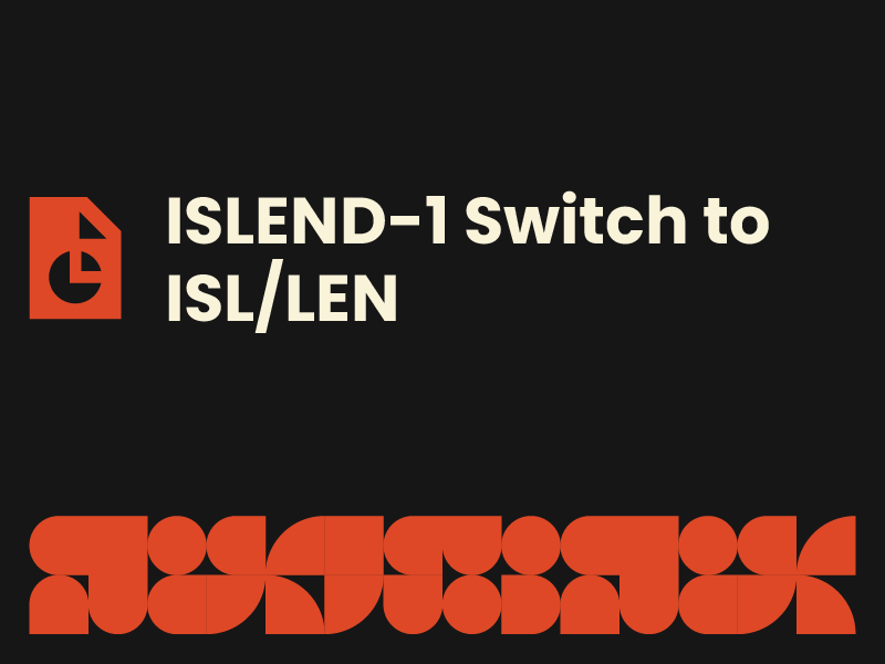 ISLEND 1 Switch to ISL LEN