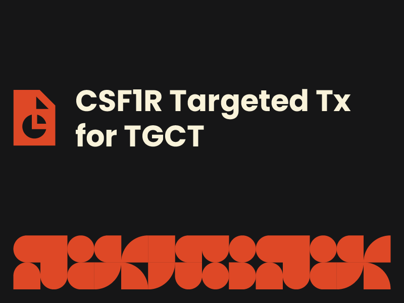 CSF1R Targeted Tx for TGCT