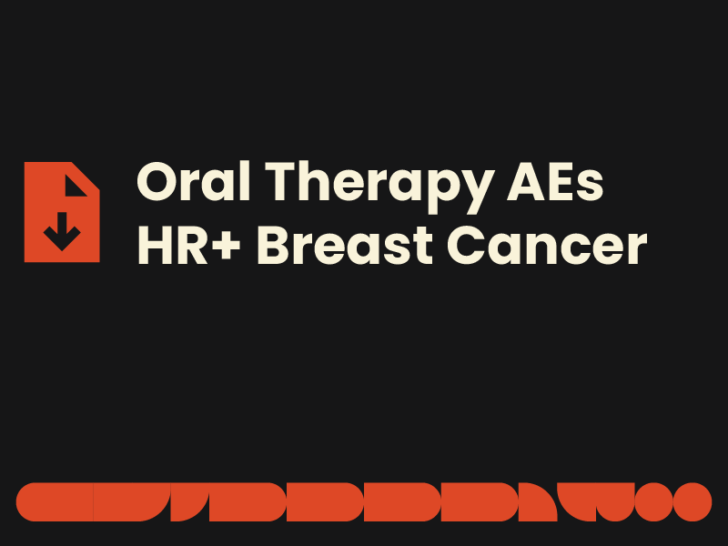 Oral therapy AEs HR Positive Breast Cancer