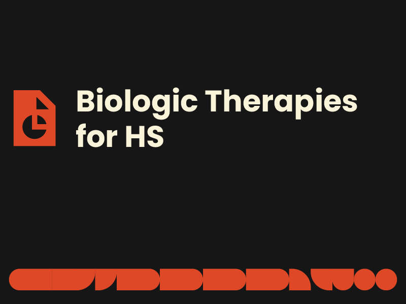 Biologic therapies for HS